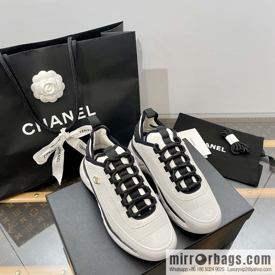 CHANEL Xiaoxiang The latest version of all-suede air cushion casual sneakers