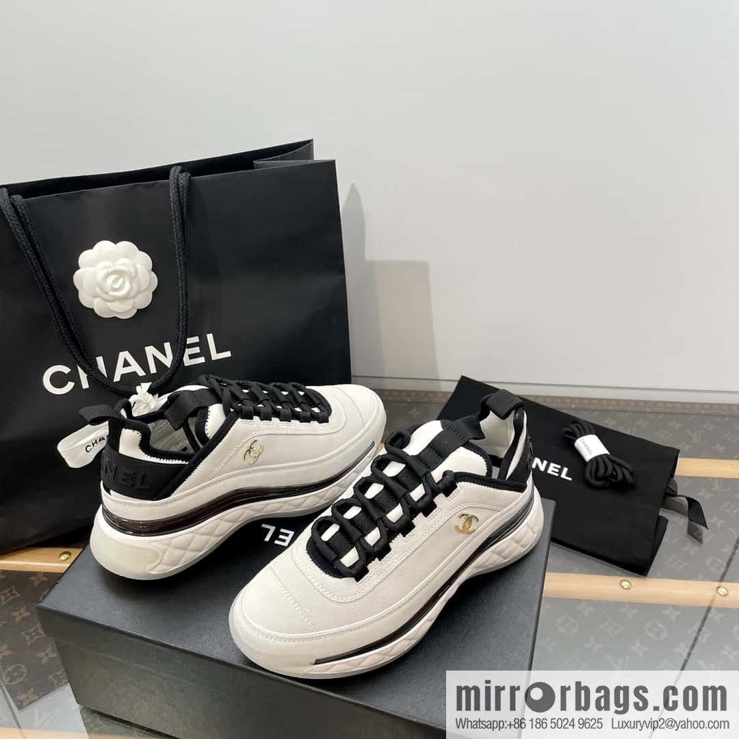 CHANEL Xiaoxiang The latest version of all-suede air cushion casual sneakers