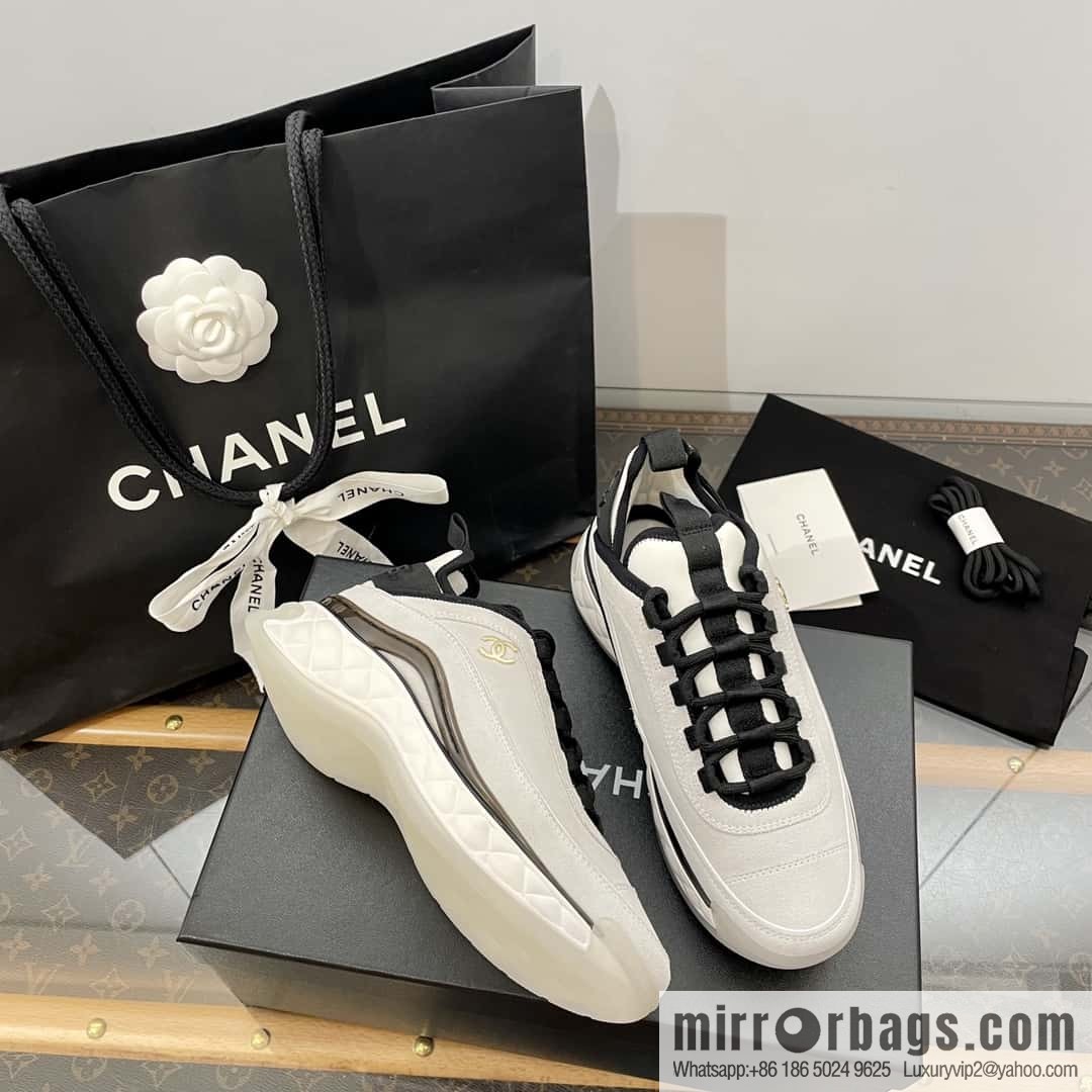 CHANEL Xiaoxiang The latest version of all-suede air cushion casual sneakers