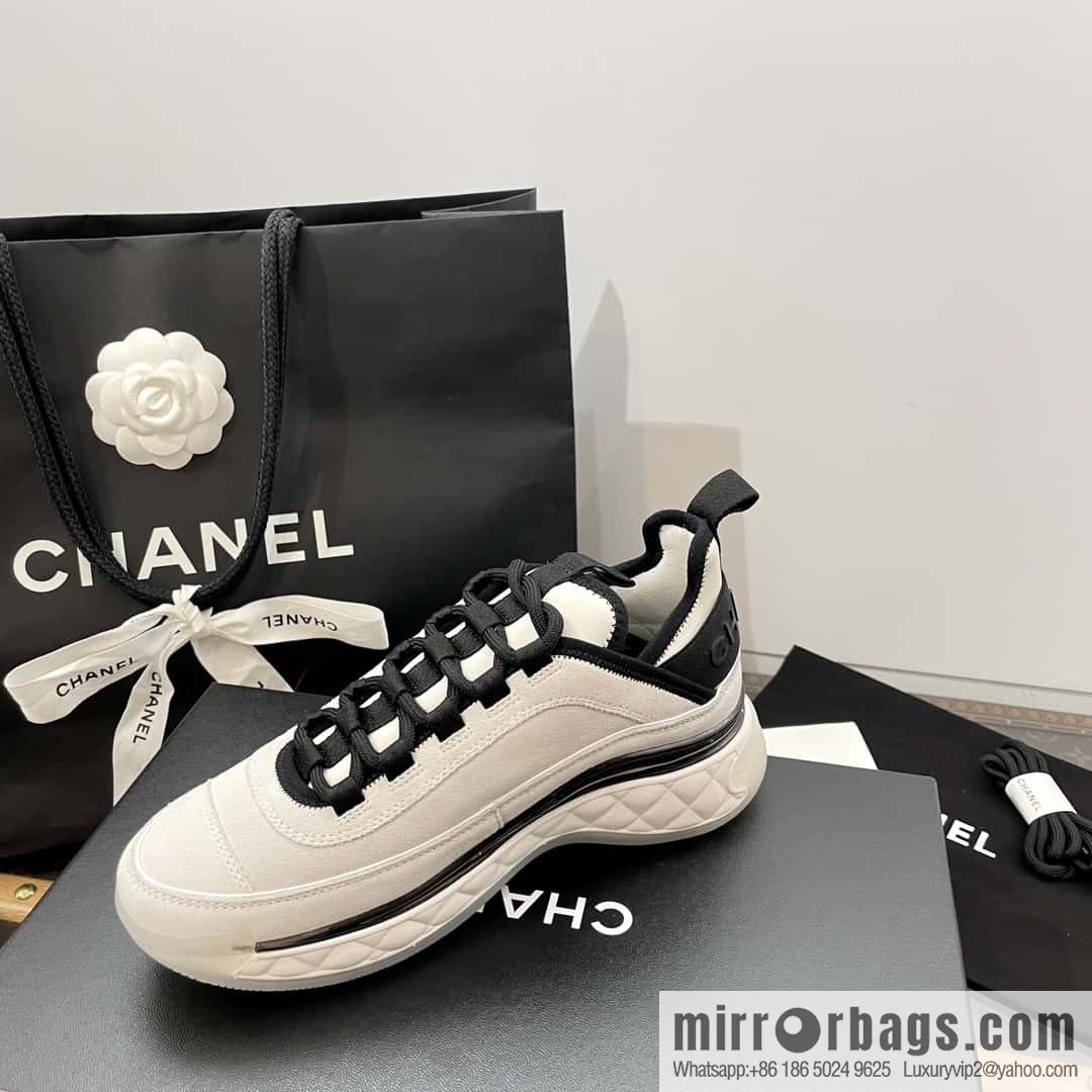CHANEL Xiaoxiang The latest version of all-suede air cushion casual sneakers