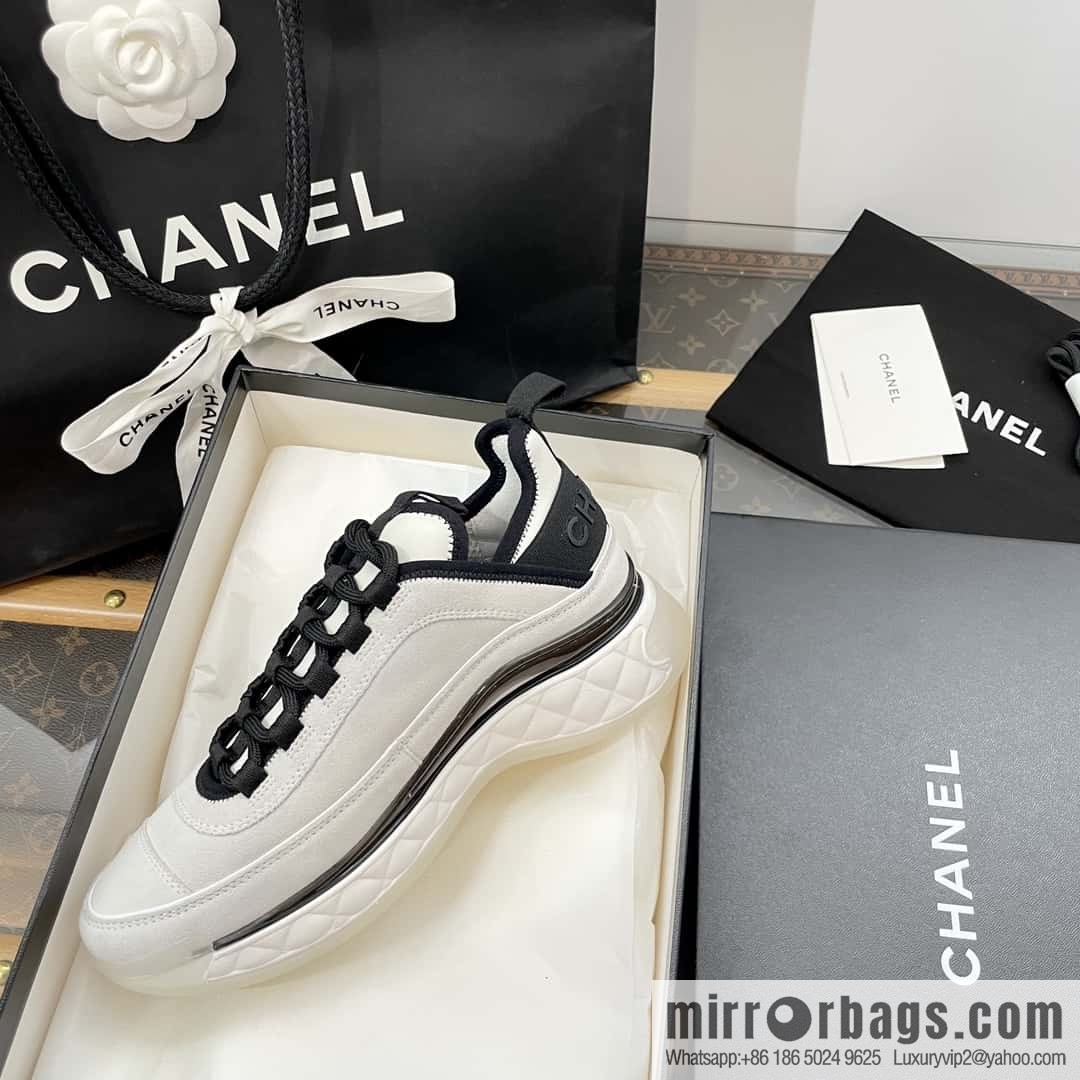CHANEL Xiaoxiang The latest version of all-suede air cushion casual sneakers
