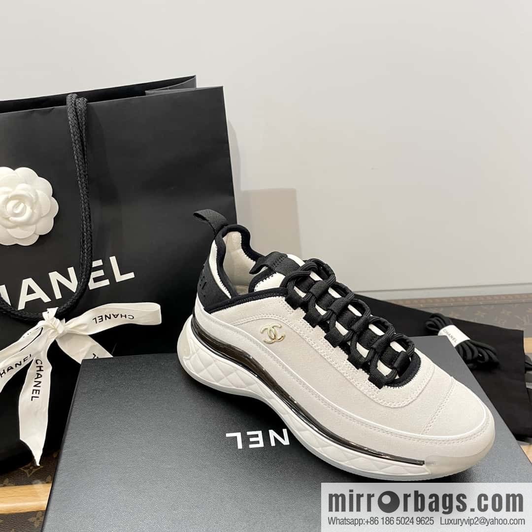 CHANEL Xiaoxiang The latest version of all-suede air cushion casual sneakers
