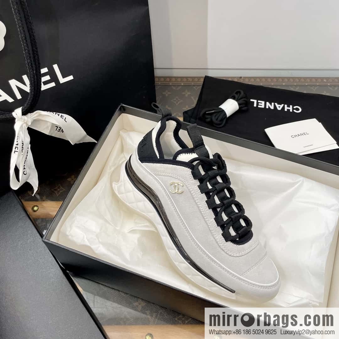 CHANEL Xiaoxiang The latest version of all-suede air cushion casual sneakers