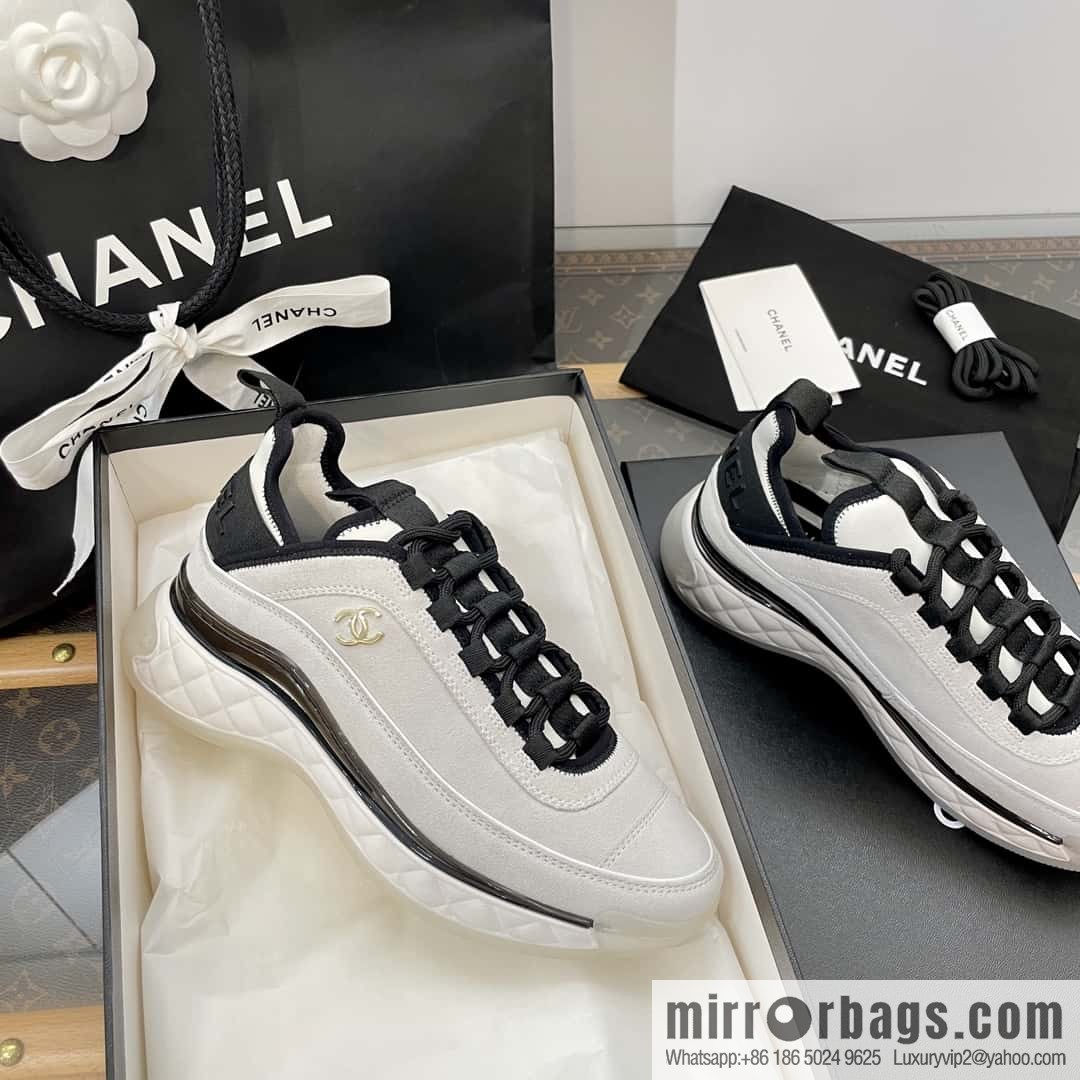 CHANEL Xiaoxiang The latest version of all-suede air cushion casual sneakers