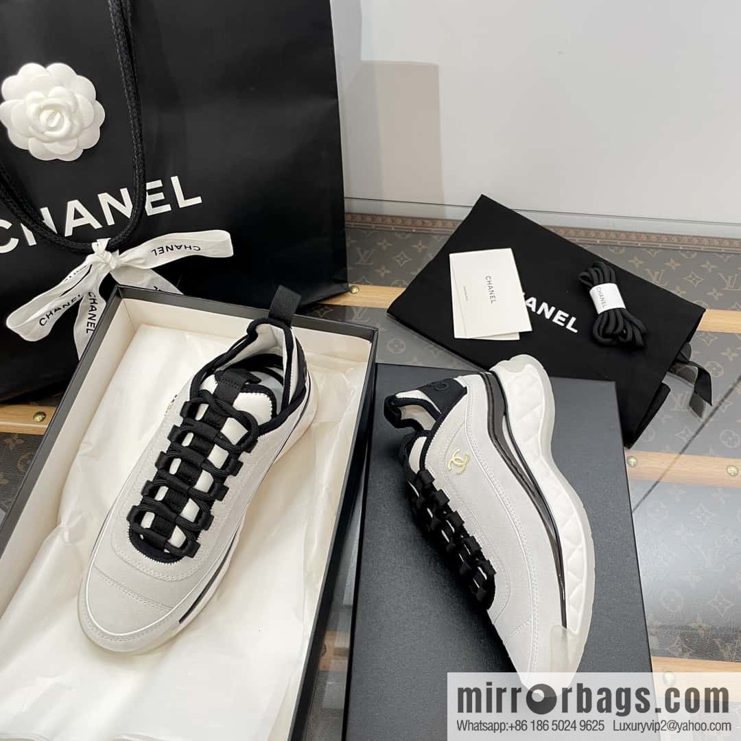 CHANEL Xiaoxiang The latest version of all-suede air cushion casual sneakers