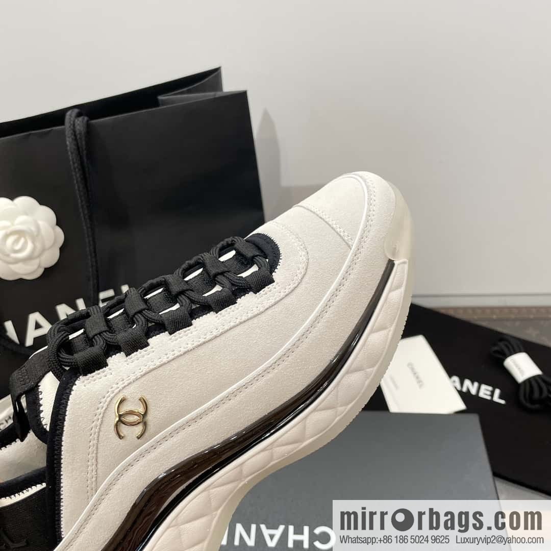 CHANEL Xiaoxiang The latest version of all-suede air cushion casual sneakers
