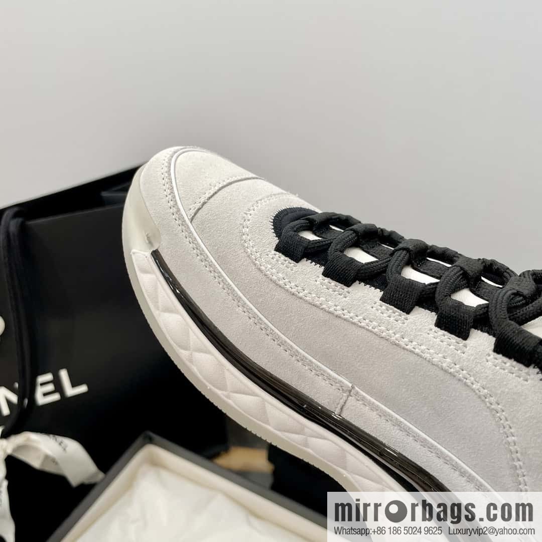CHANEL Xiaoxiang The latest version of all-suede air cushion casual sneakers