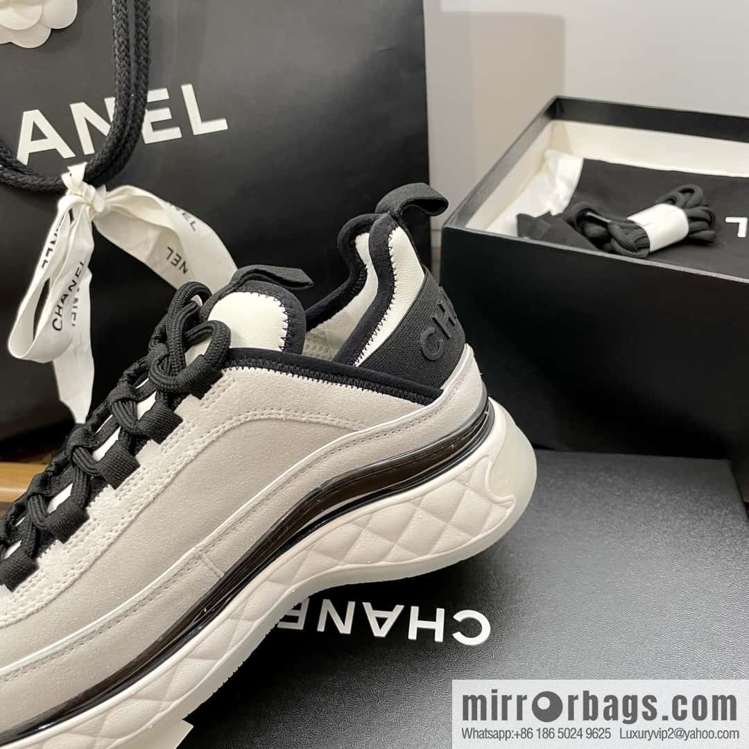 CHANEL Xiaoxiang The latest version of all-suede air cushion casual sneakers