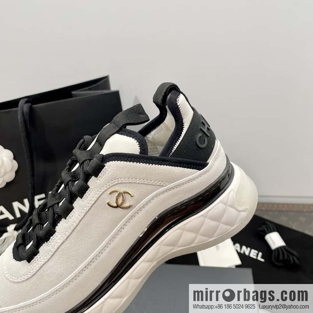 CHANEL Xiaoxiang The latest version of all-suede air cushion casual sneakers