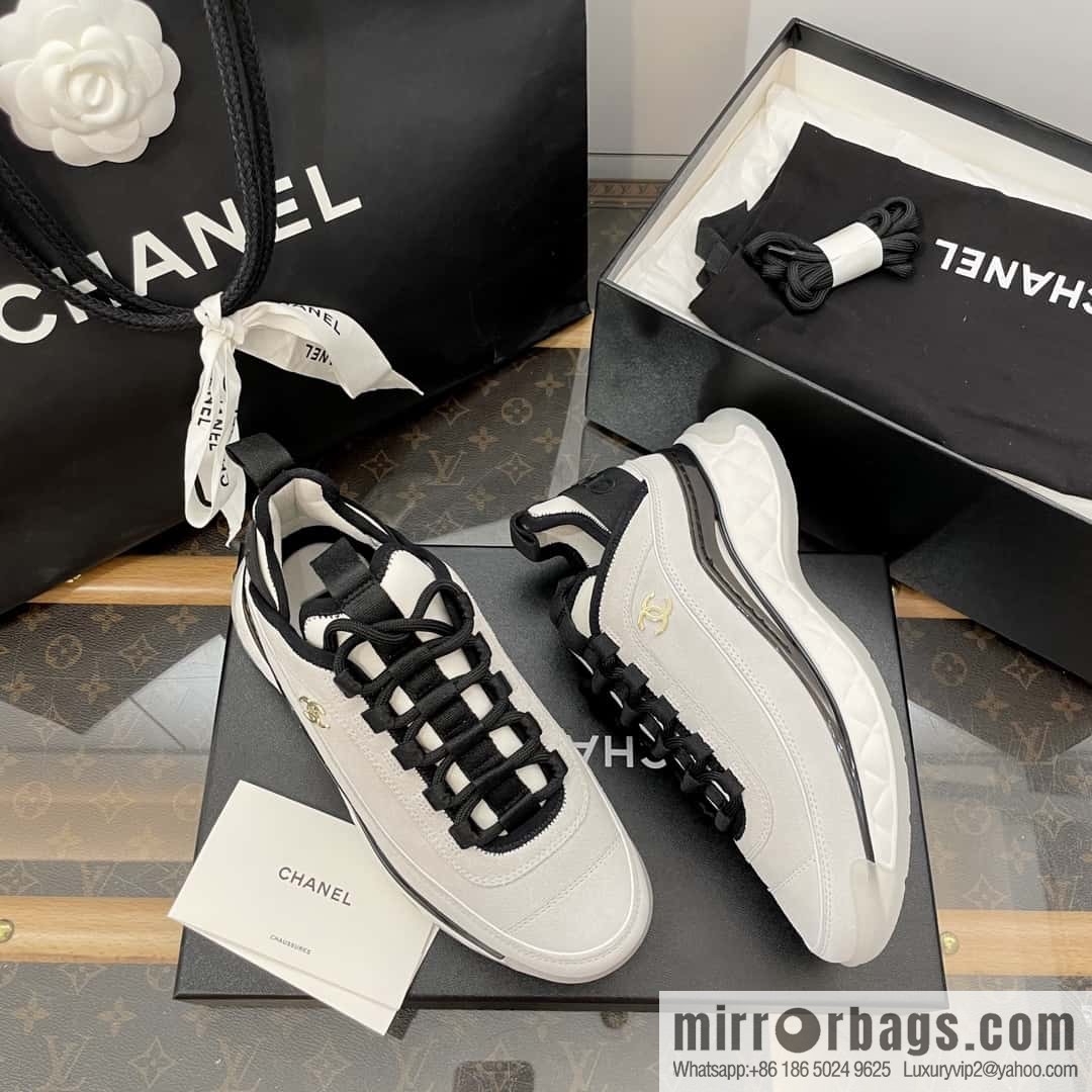 CHANEL Xiaoxiang The latest version of all-suede air cushion casual sneakers