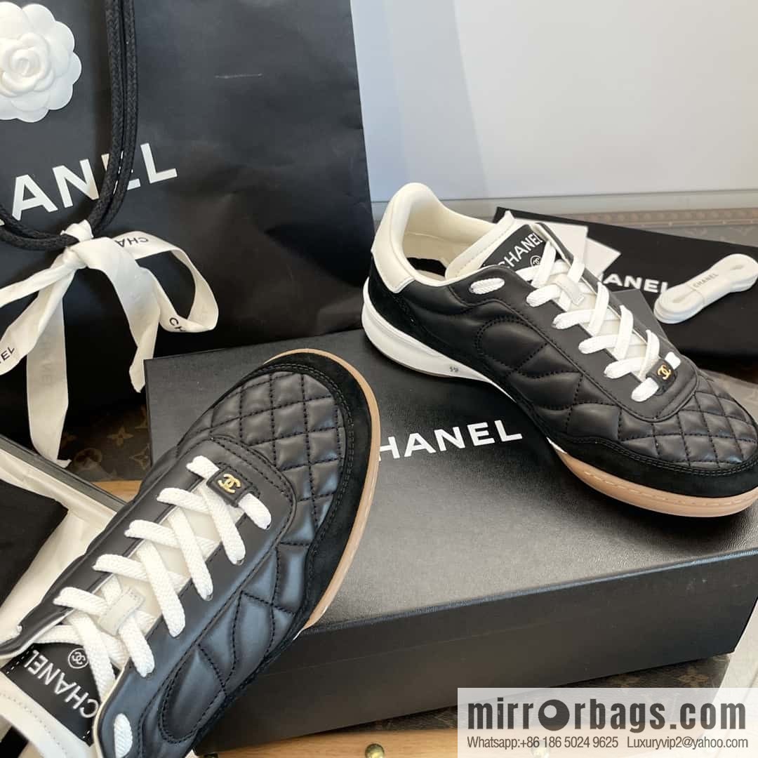 CHANEL Xiaoxiang The latest upgraded version for autumn and winter~ diamond pattern football shoes⚽