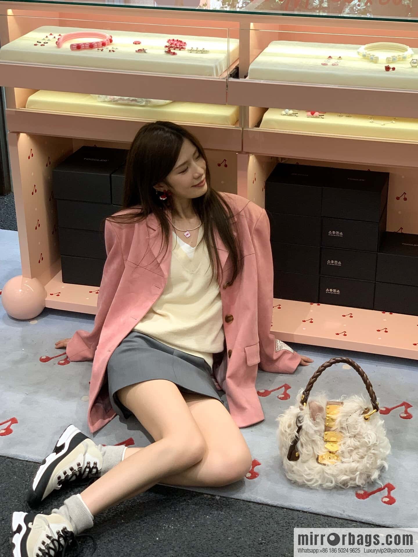 CHANEL autumn and winter wool socks high-top sneakers