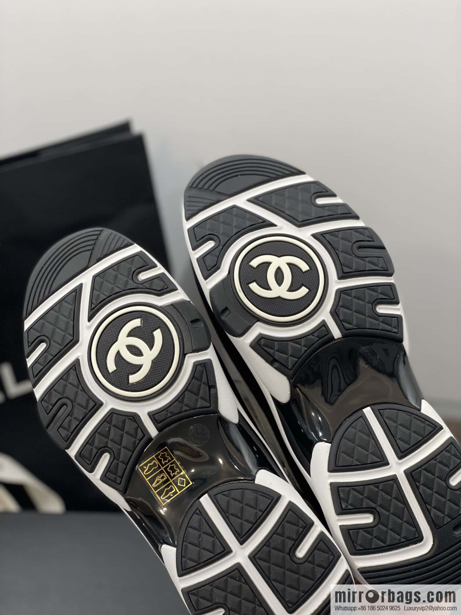 CHANEL autumn and winter wool socks high-top sneakers