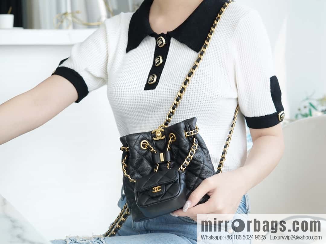 CHANEL Handicraft workshop child and mother backpack AS3947