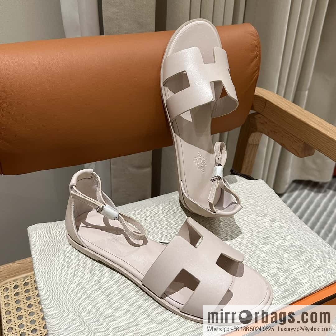 Hermès imported Italian cowhide, new small sandals