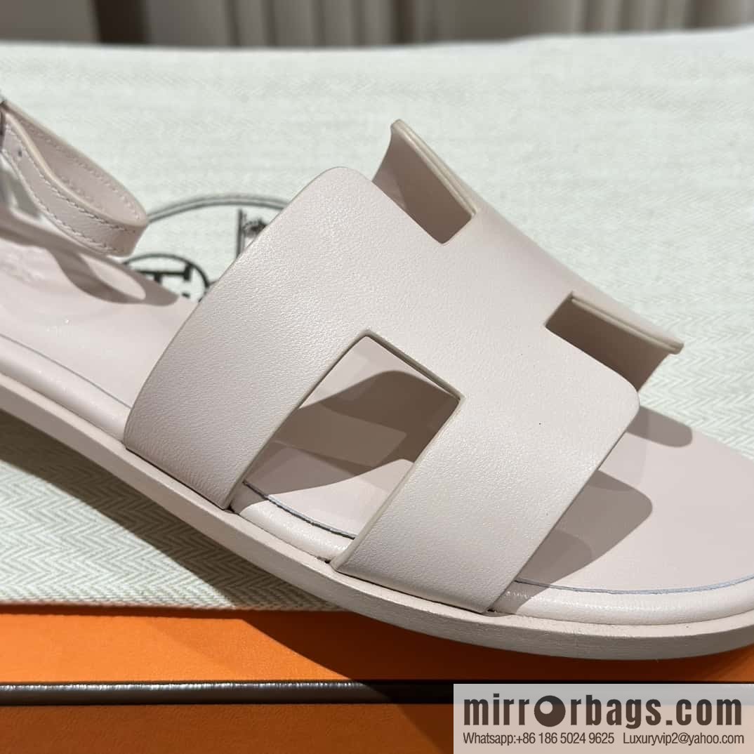Hermès imported Italian cowhide, new small sandals