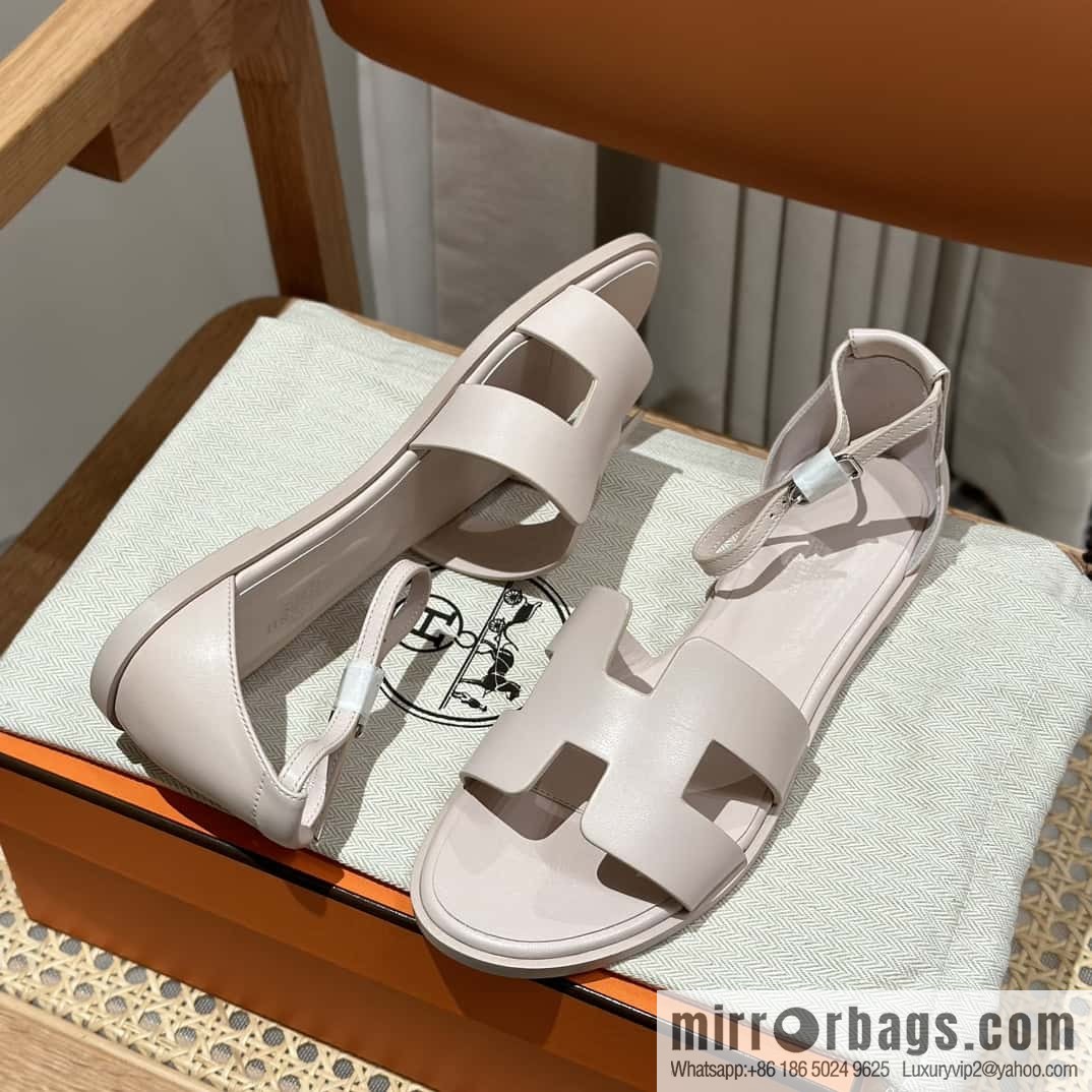 Hermès imported Italian cowhide, new small sandals