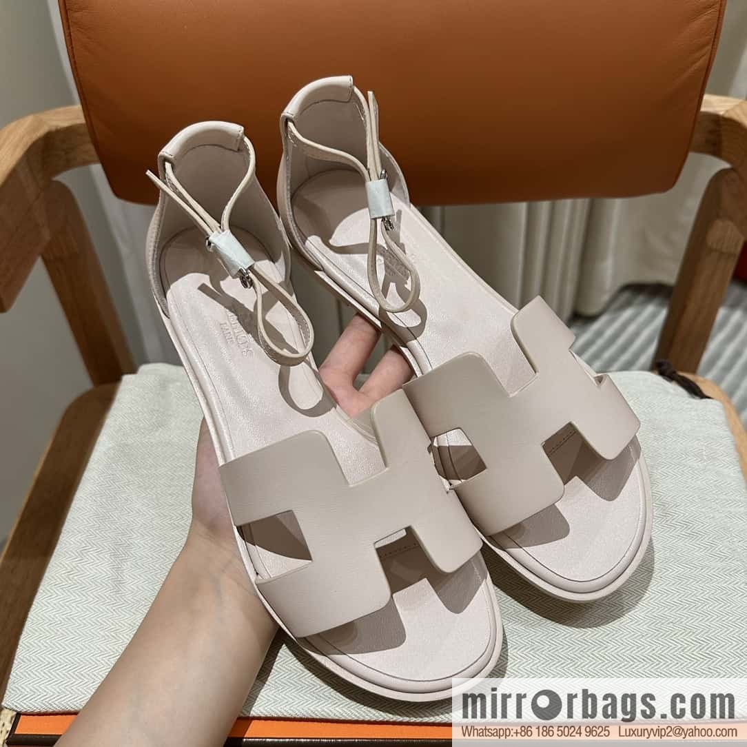 Hermès imported Italian cowhide, new small sandals
