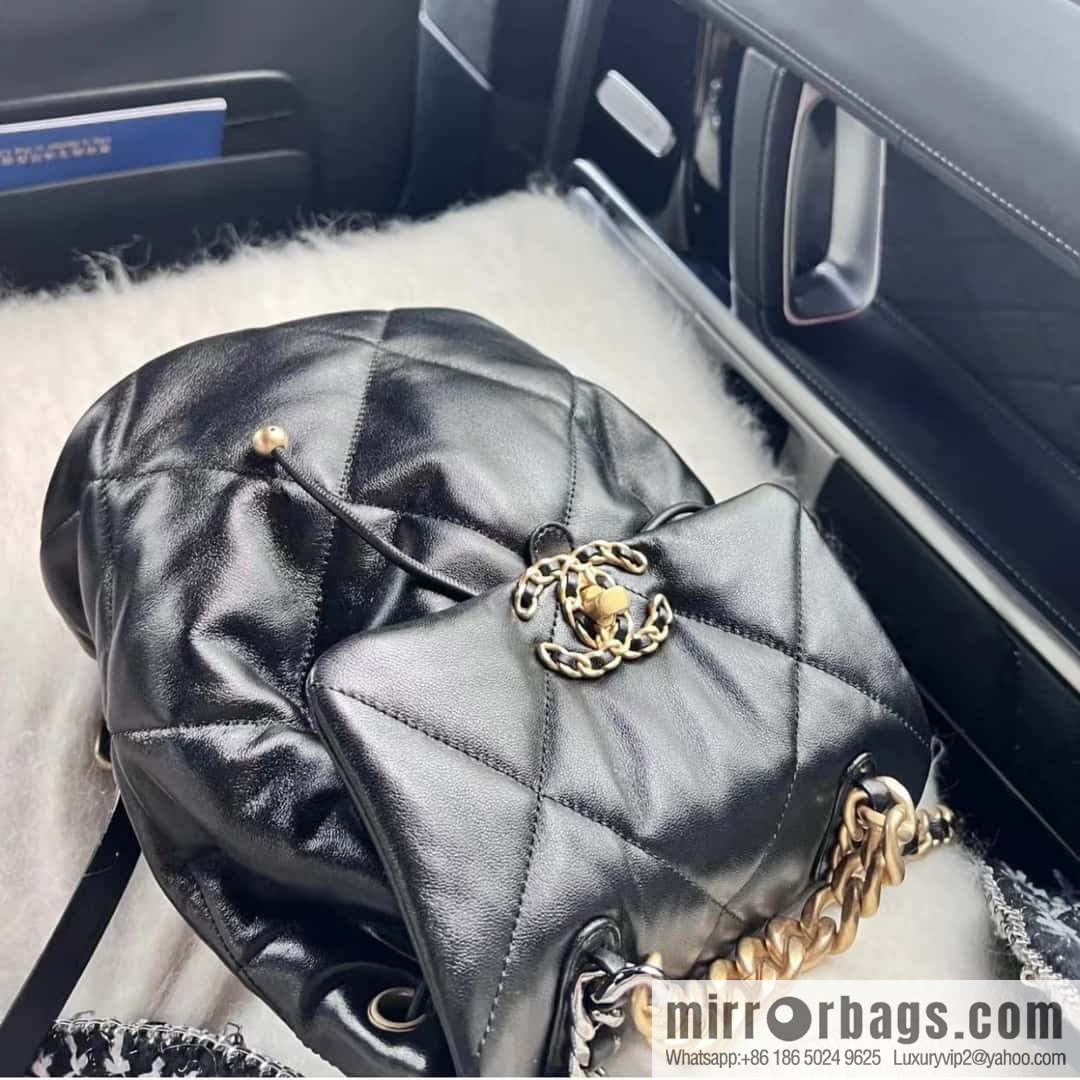 CHANEL 24C early spring vacation series 19 double backpack AS4223