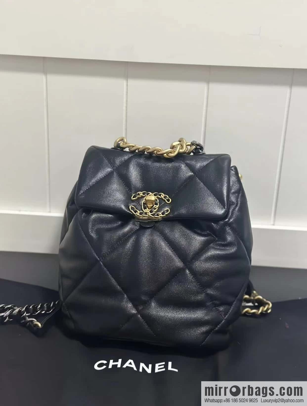 CHANEL 24C early spring vacation series 19 double backpack AS4223