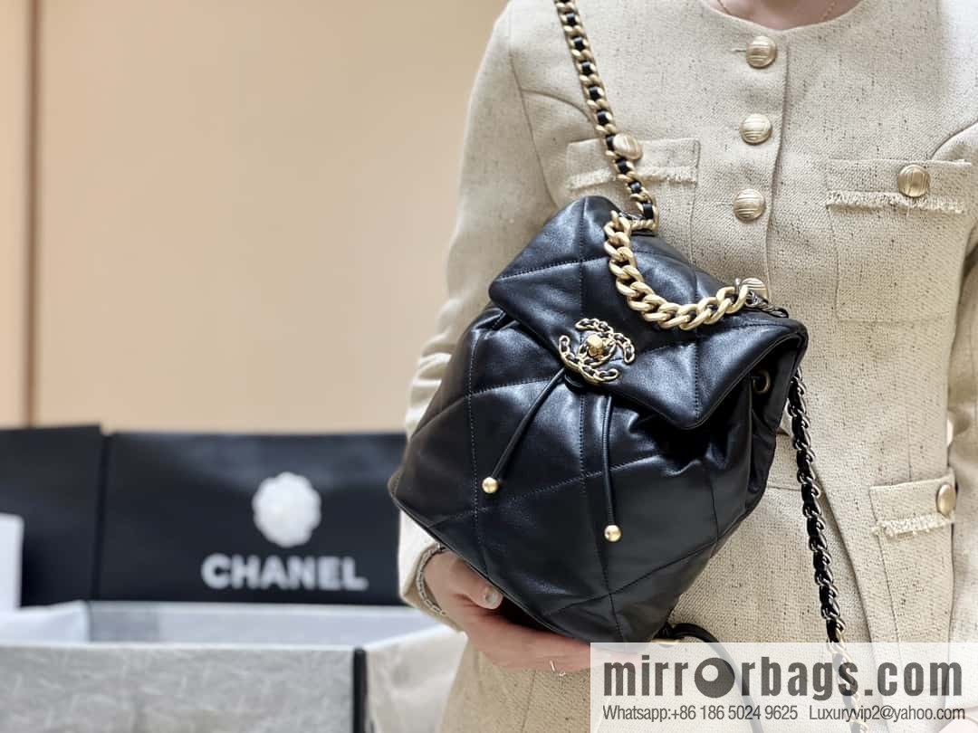 CHANEL 24C early spring vacation series 19 double backpack AS4223