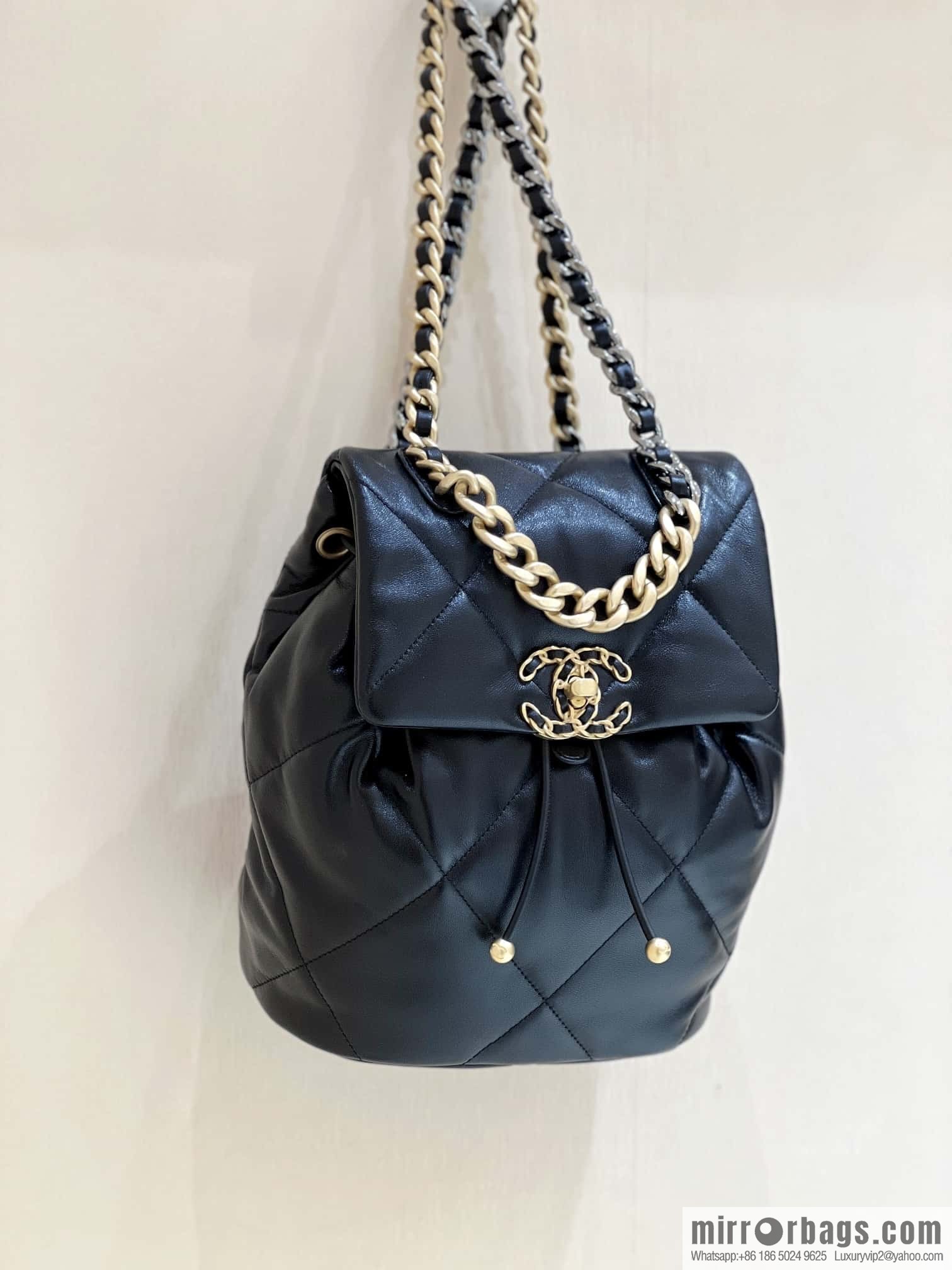 CHANEL 24C early spring vacation series 19 double backpack AS4223