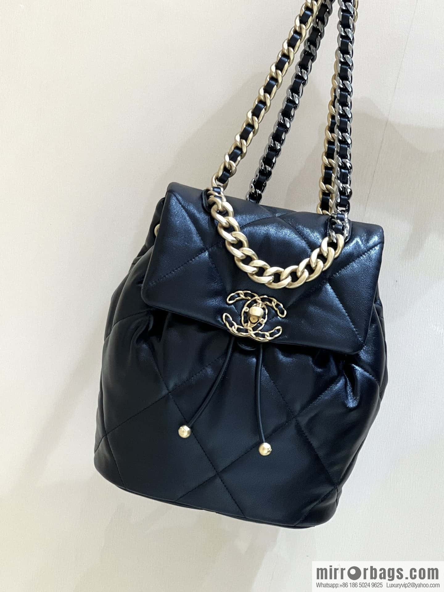 CHANEL 24C early spring vacation series 19 double backpack AS4223
