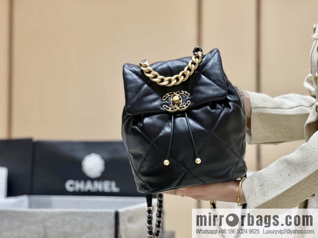 CHANEL 24C early spring vacation series 19 double backpack AS4223