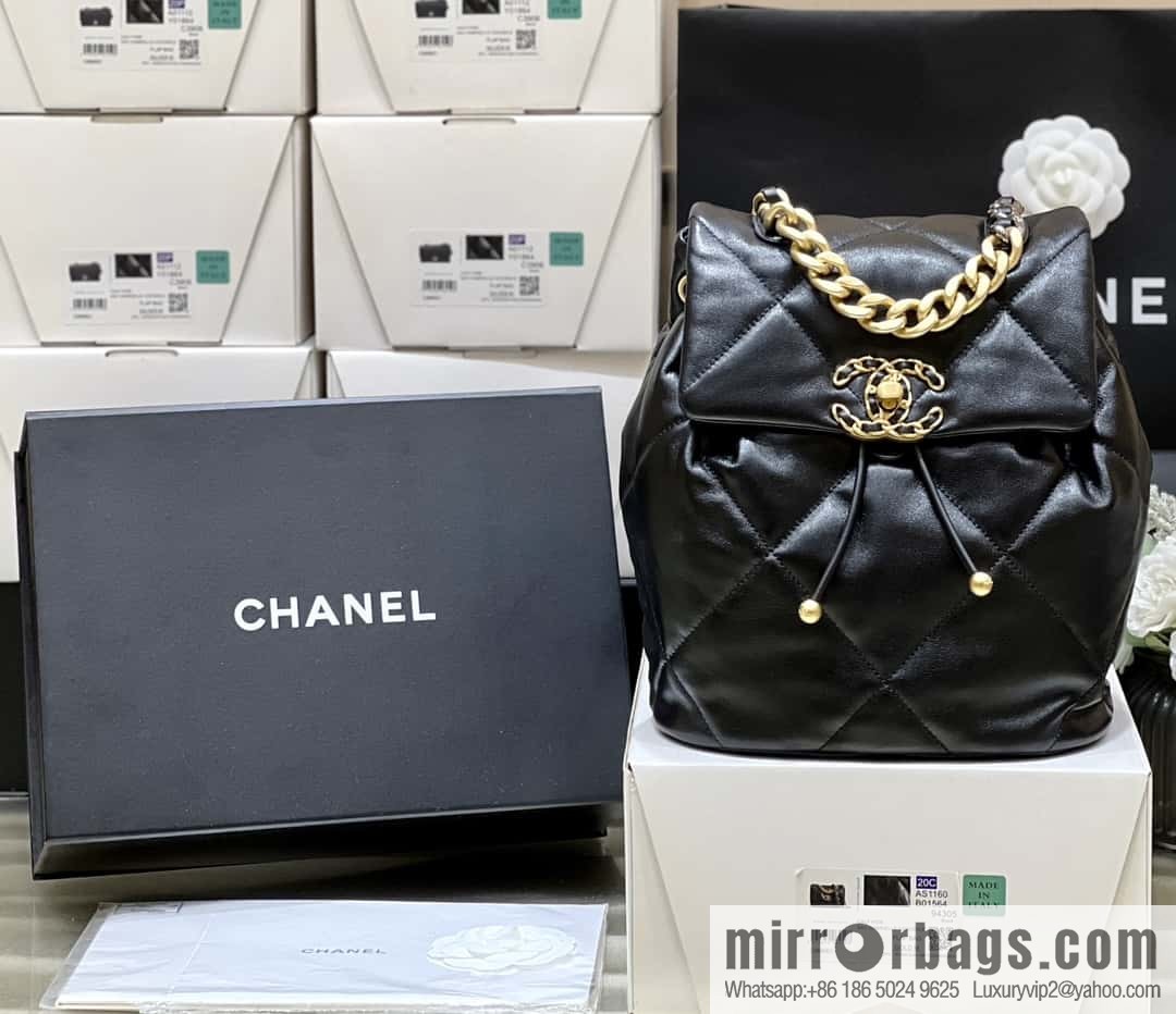 CHANEL 24C early spring vacation series 19 double backpack AS4223