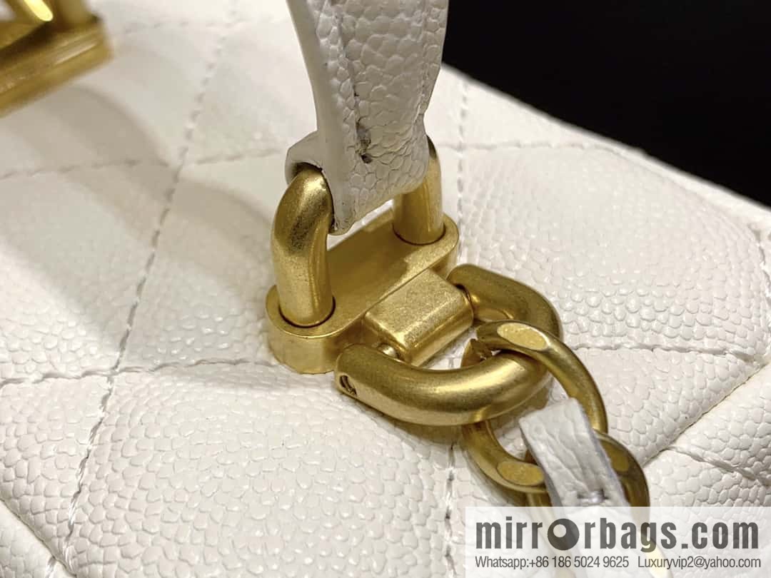 CHANEL global limited catwalk mini box bag AP2194 white