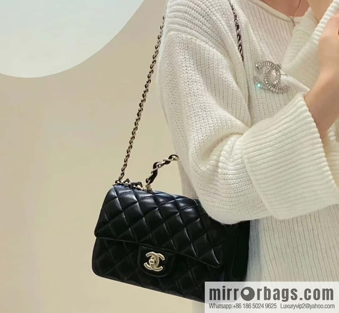CHANEL classic cf mini handle AS2431