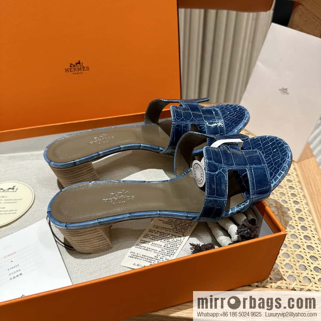 Hermès Crocodile 🐊 slippers