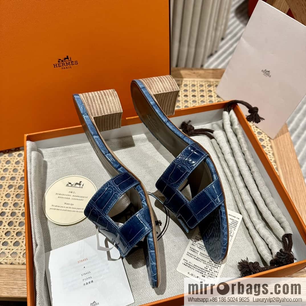 Hermès Crocodile 🐊 slippers
