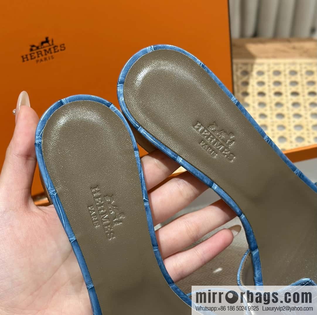 Hermès Crocodile 🐊 slippers