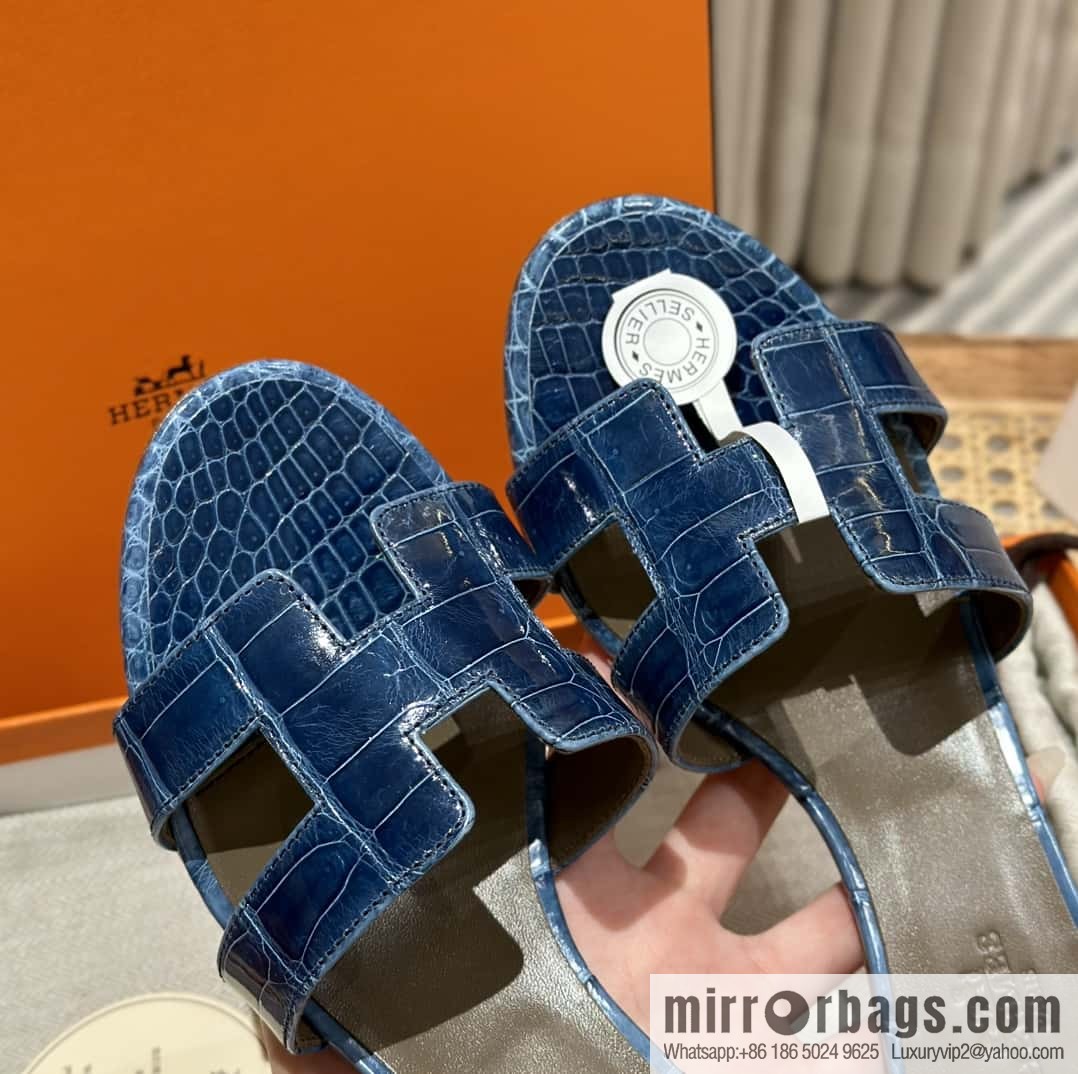 Hermès Crocodile 🐊 slippers