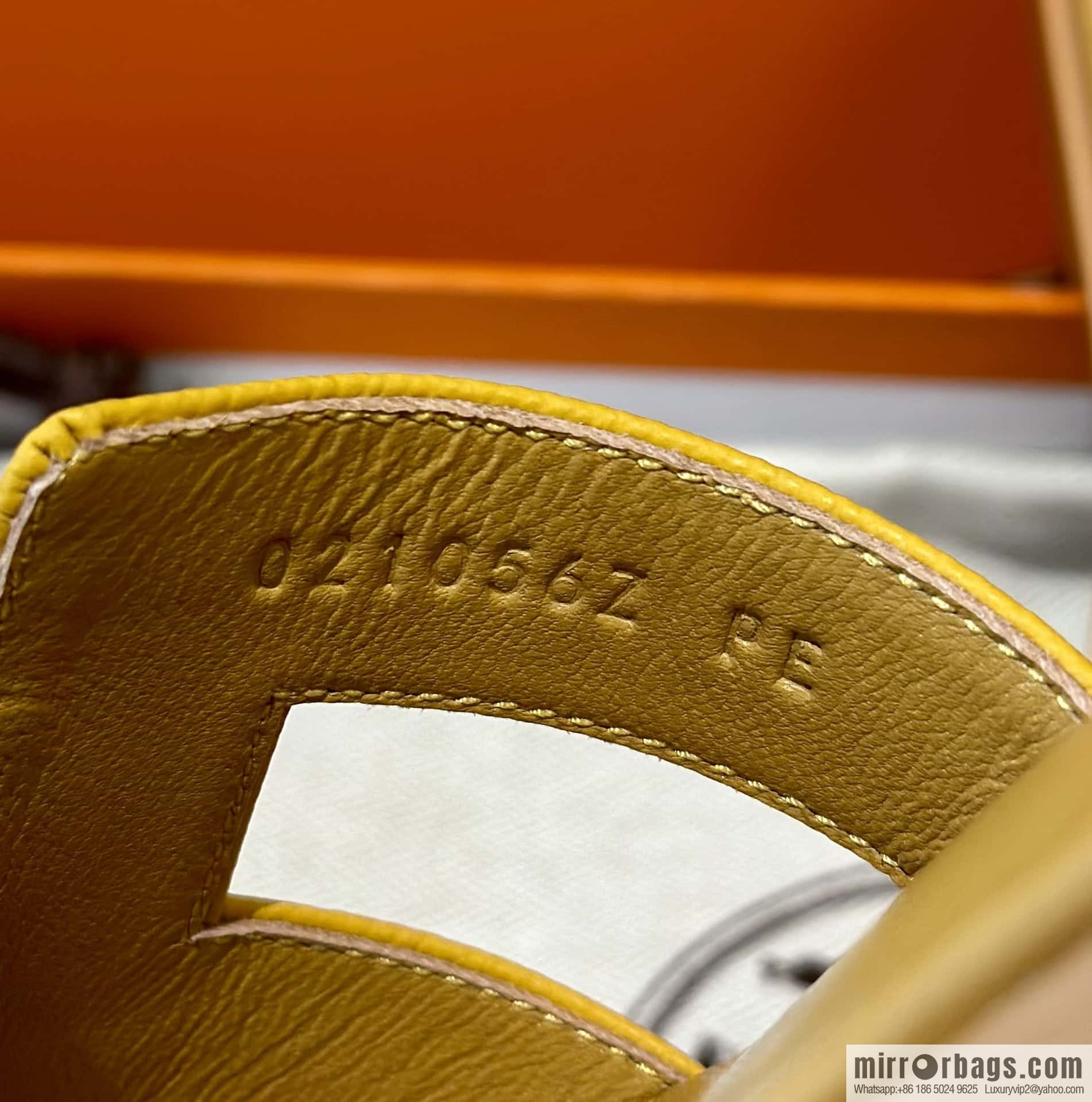 Hermès leather outsole H slippers