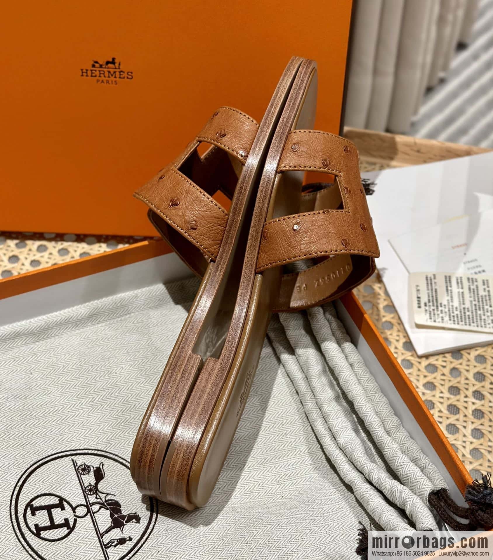 Hermès Classic South African KK Ostrich H Tow