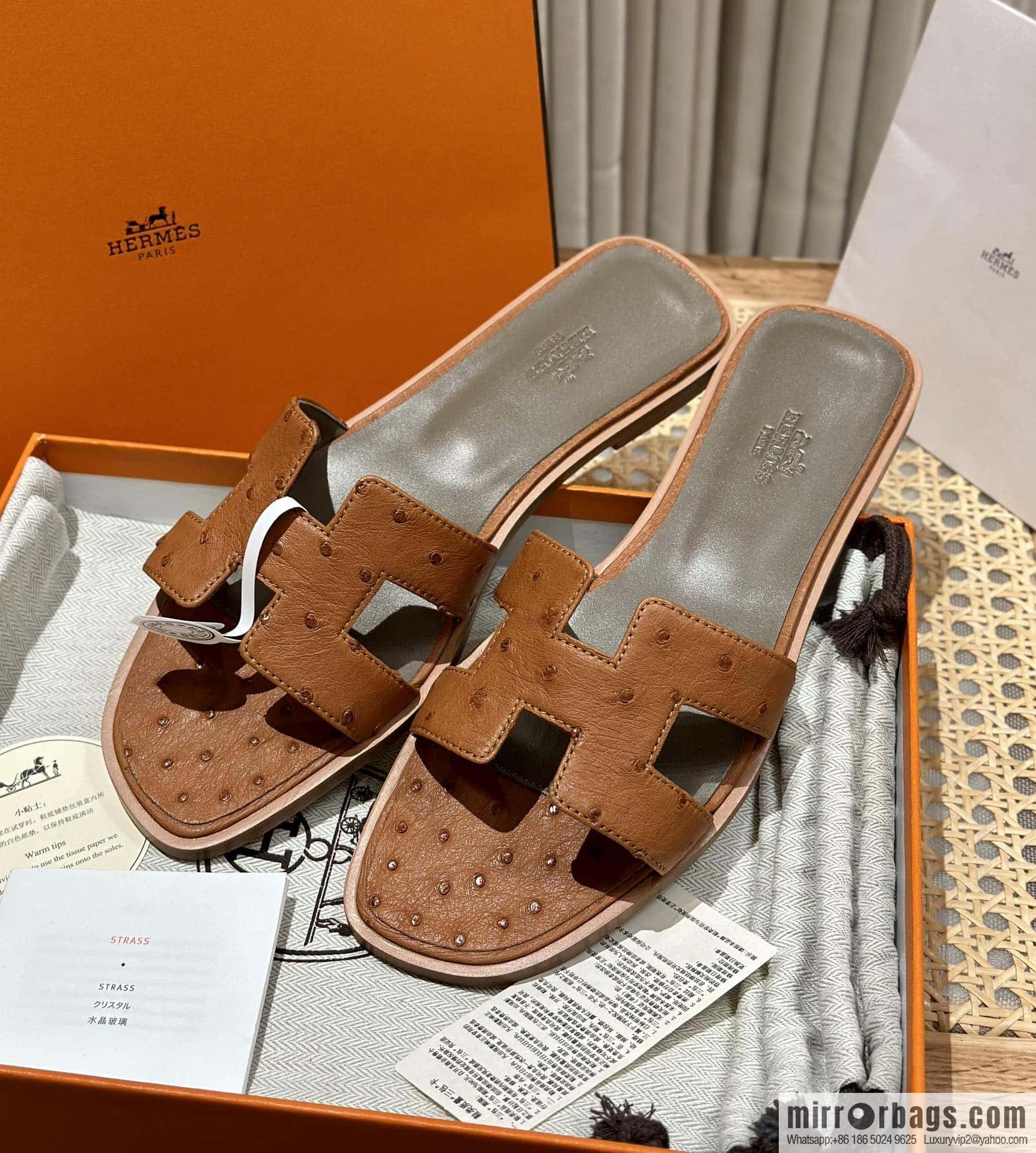 Hermès Classic South African KK Ostrich H Tow