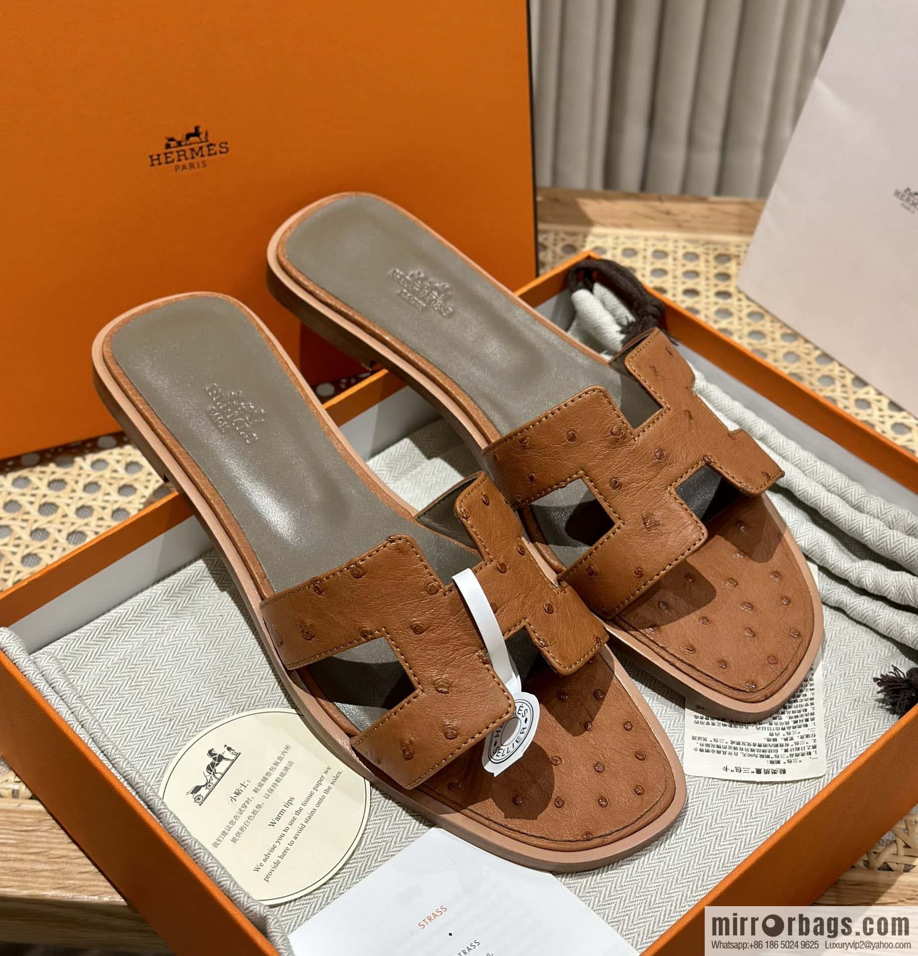 Hermès Classic South African KK Ostrich H Tow