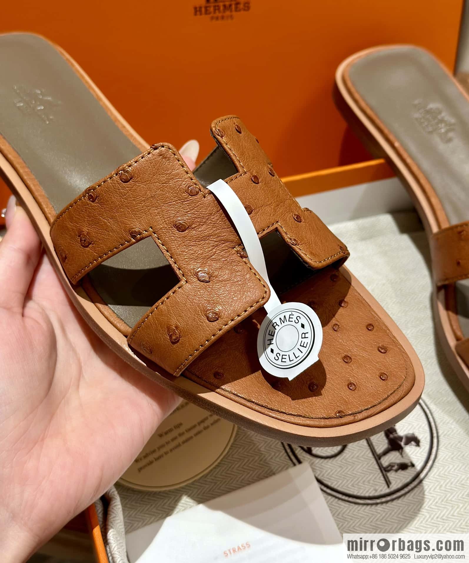 Hermès Classic South African KK Ostrich H Tow