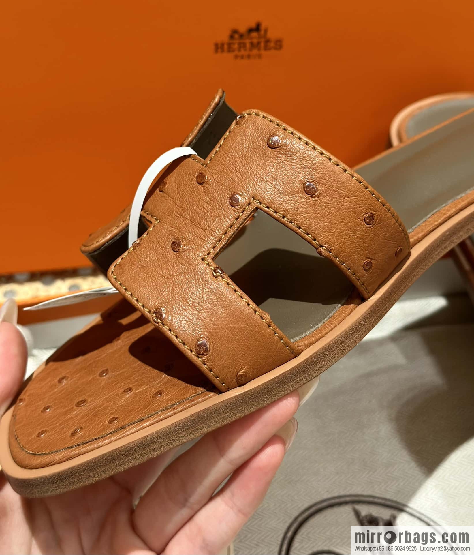 Hermès Classic South African KK Ostrich H Tow