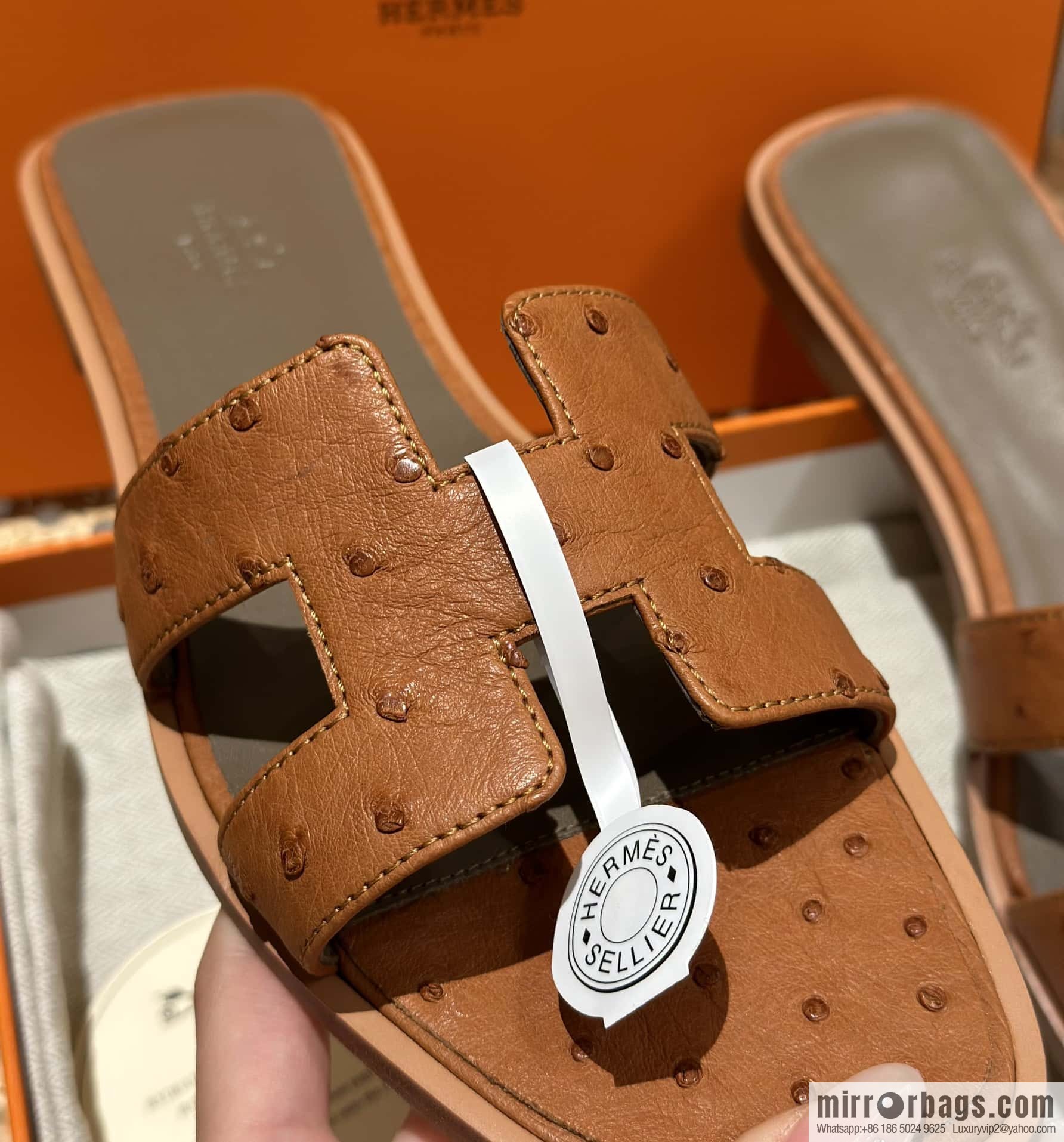 Hermès Classic South African KK Ostrich H Tow