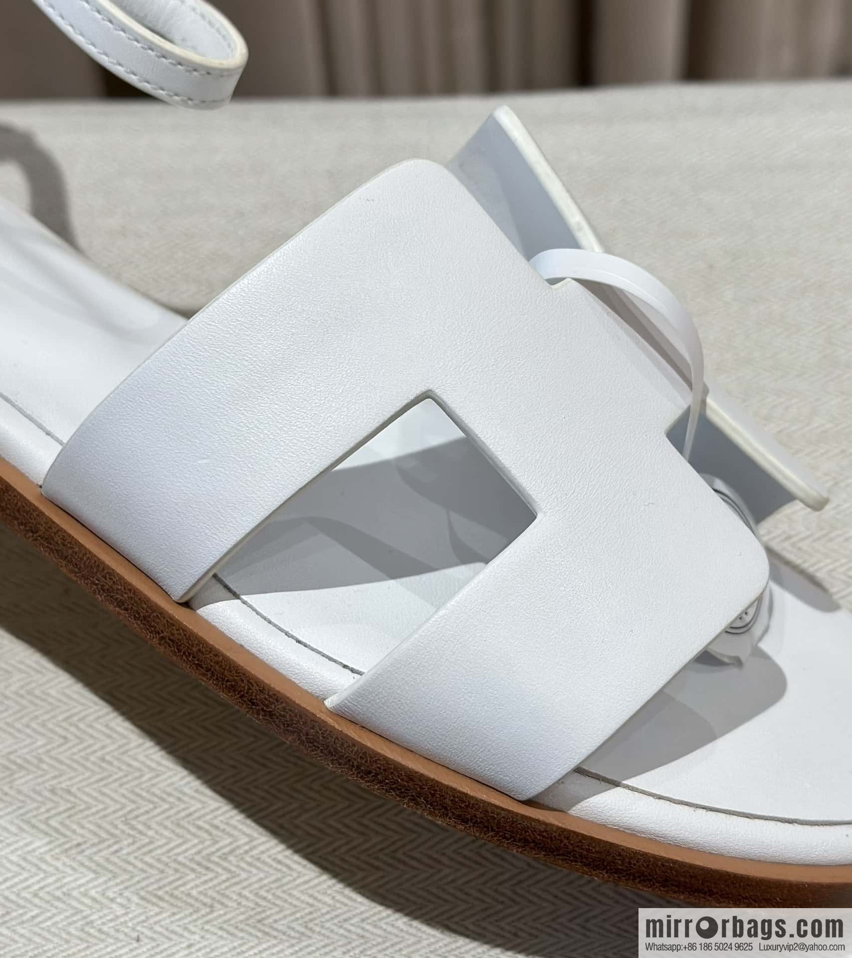Hermès imported Italian cowhide, new small sandals