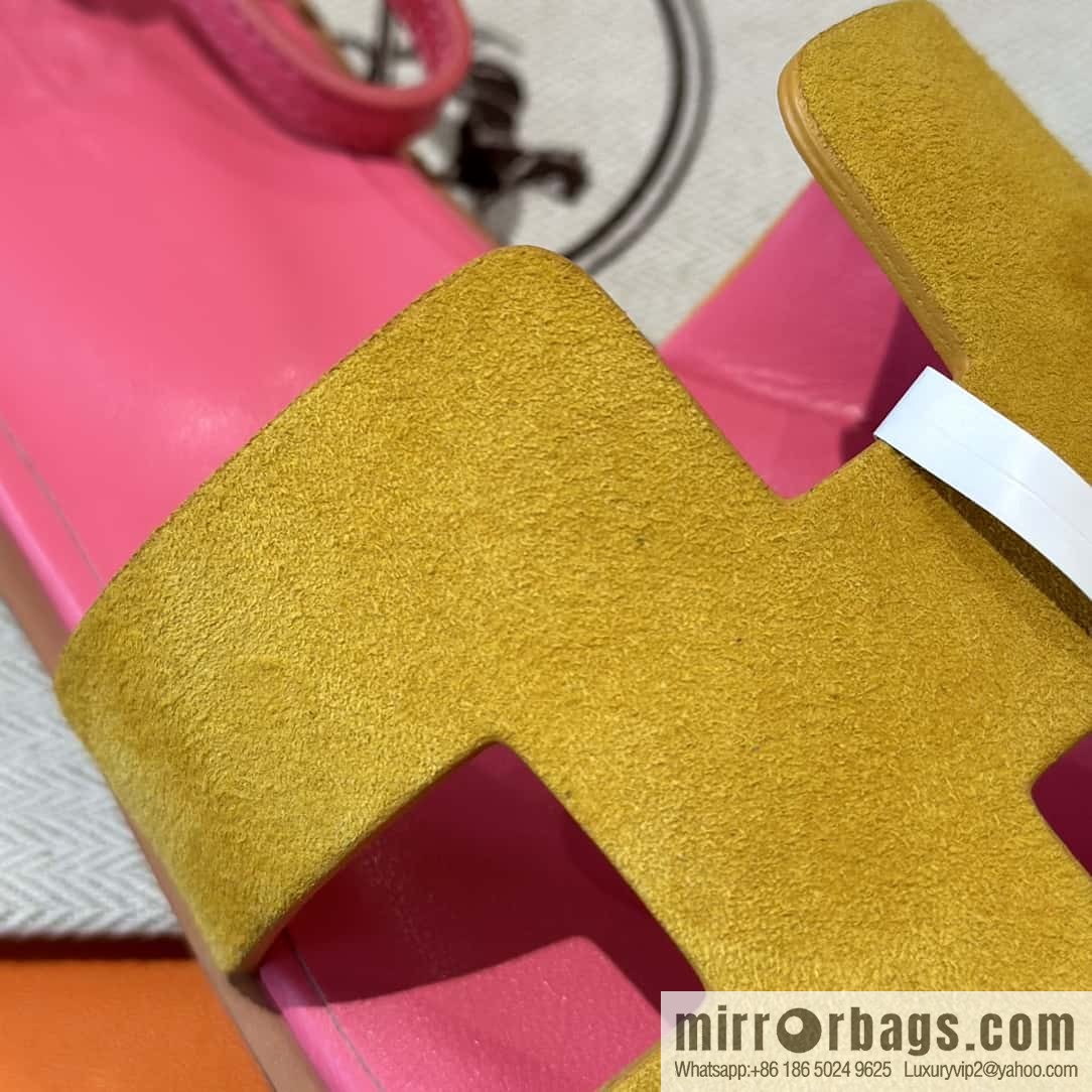 Hermès imported Italian cowhide, new small sandals