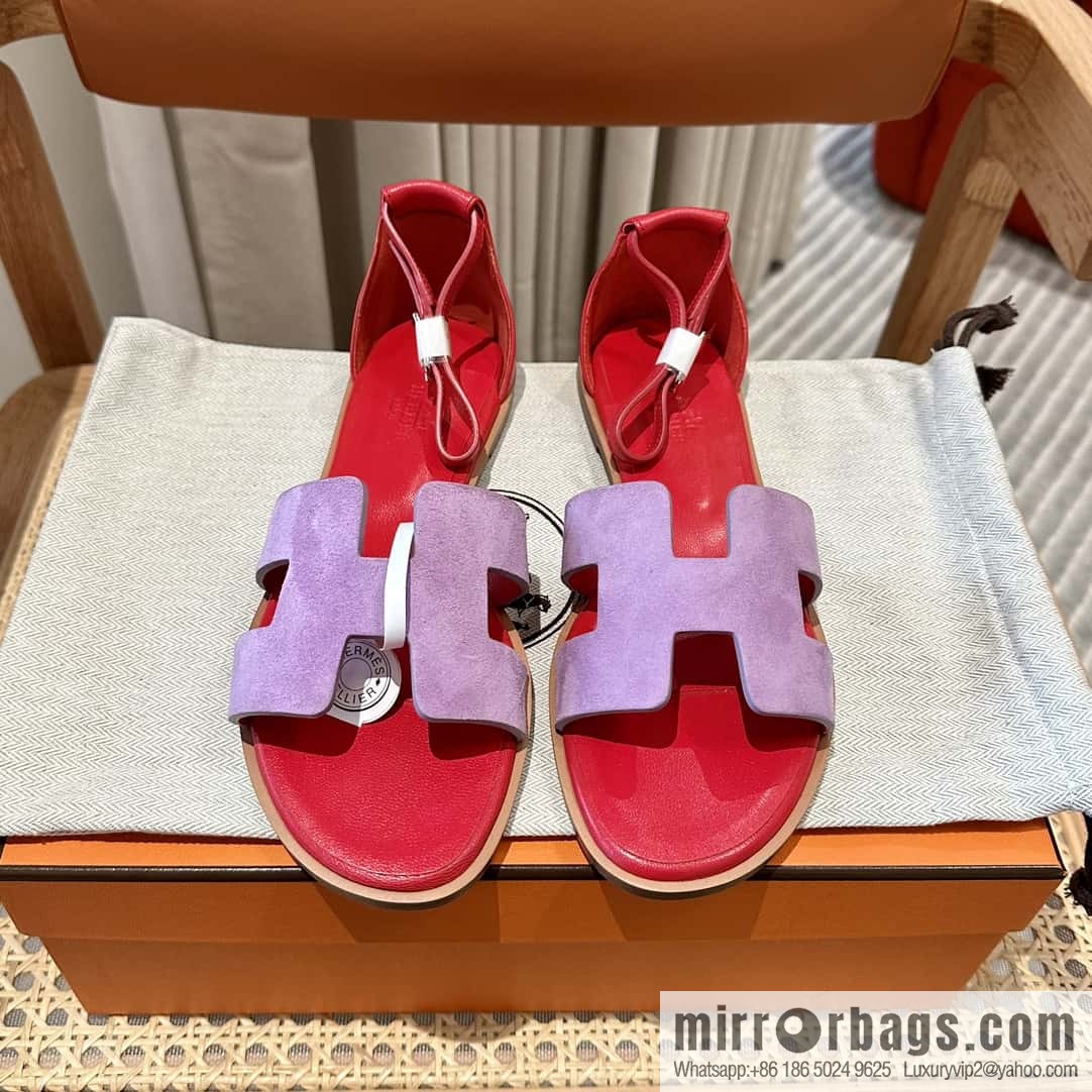 Hermès imported Italian cowhide, new small sandals