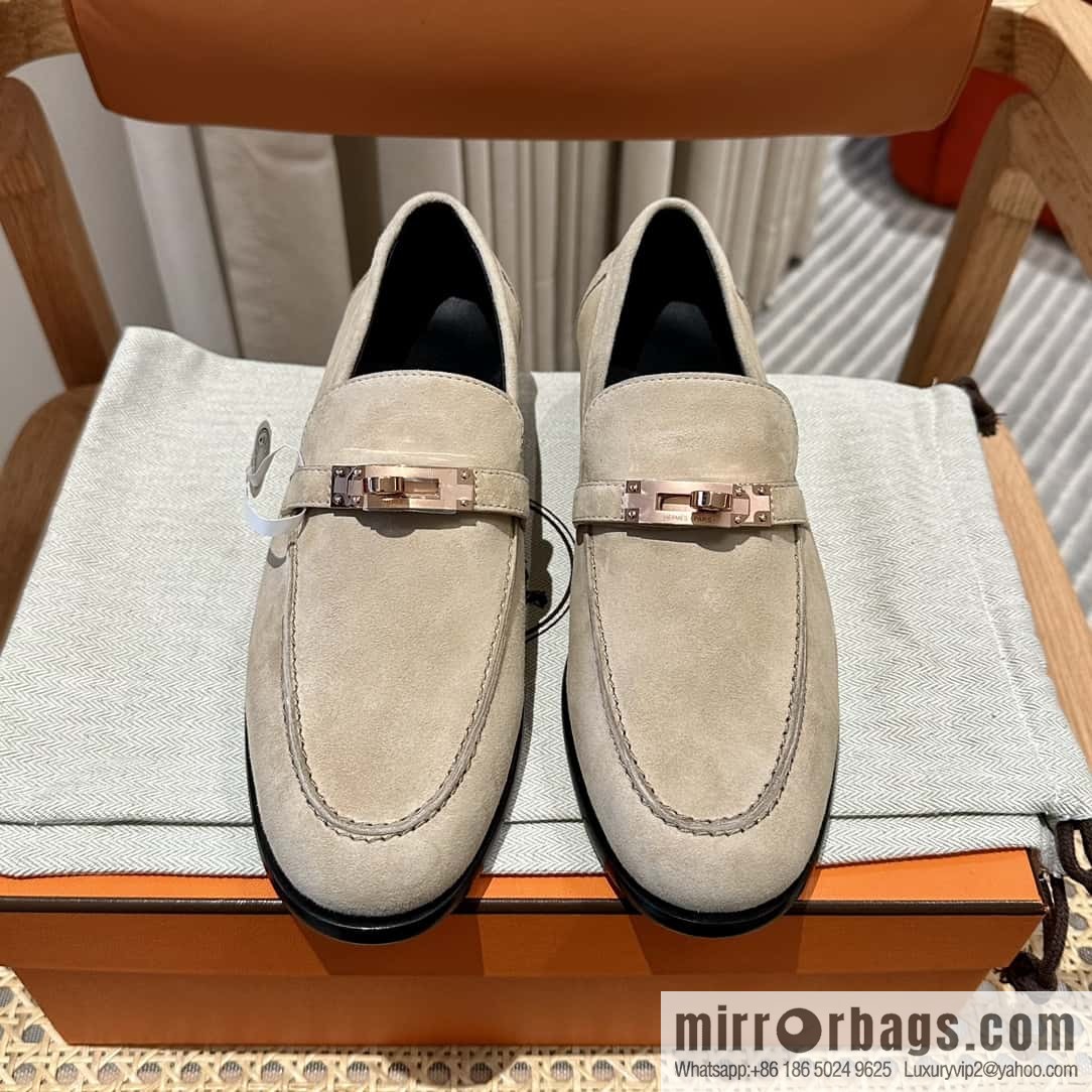 Hermès kelly buckle loafers