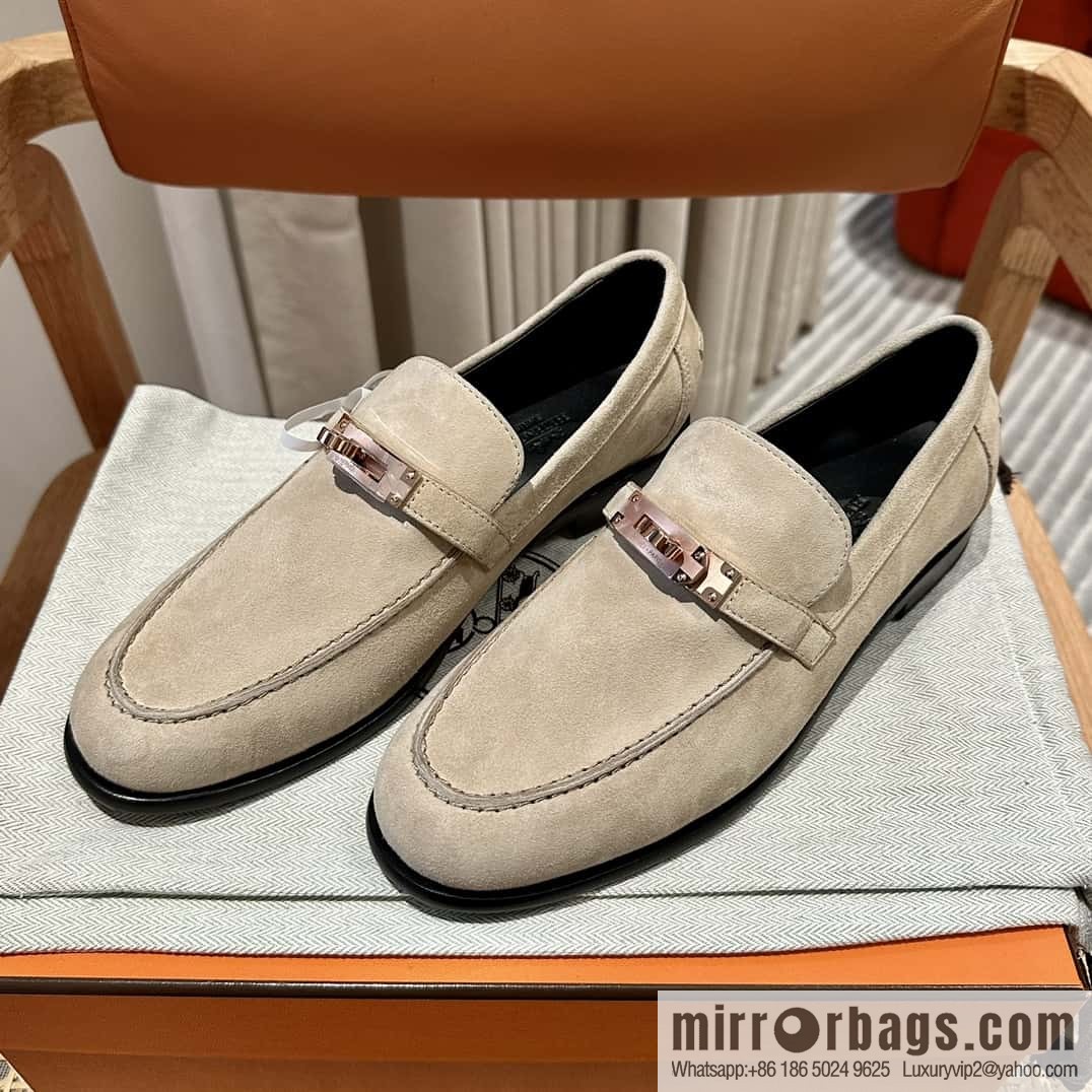 Hermès kelly buckle loafers
