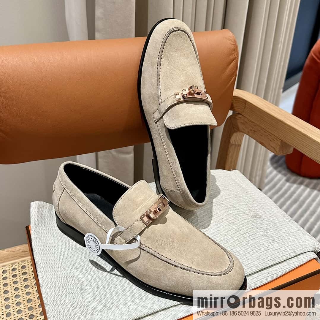 Hermès kelly buckle loafers