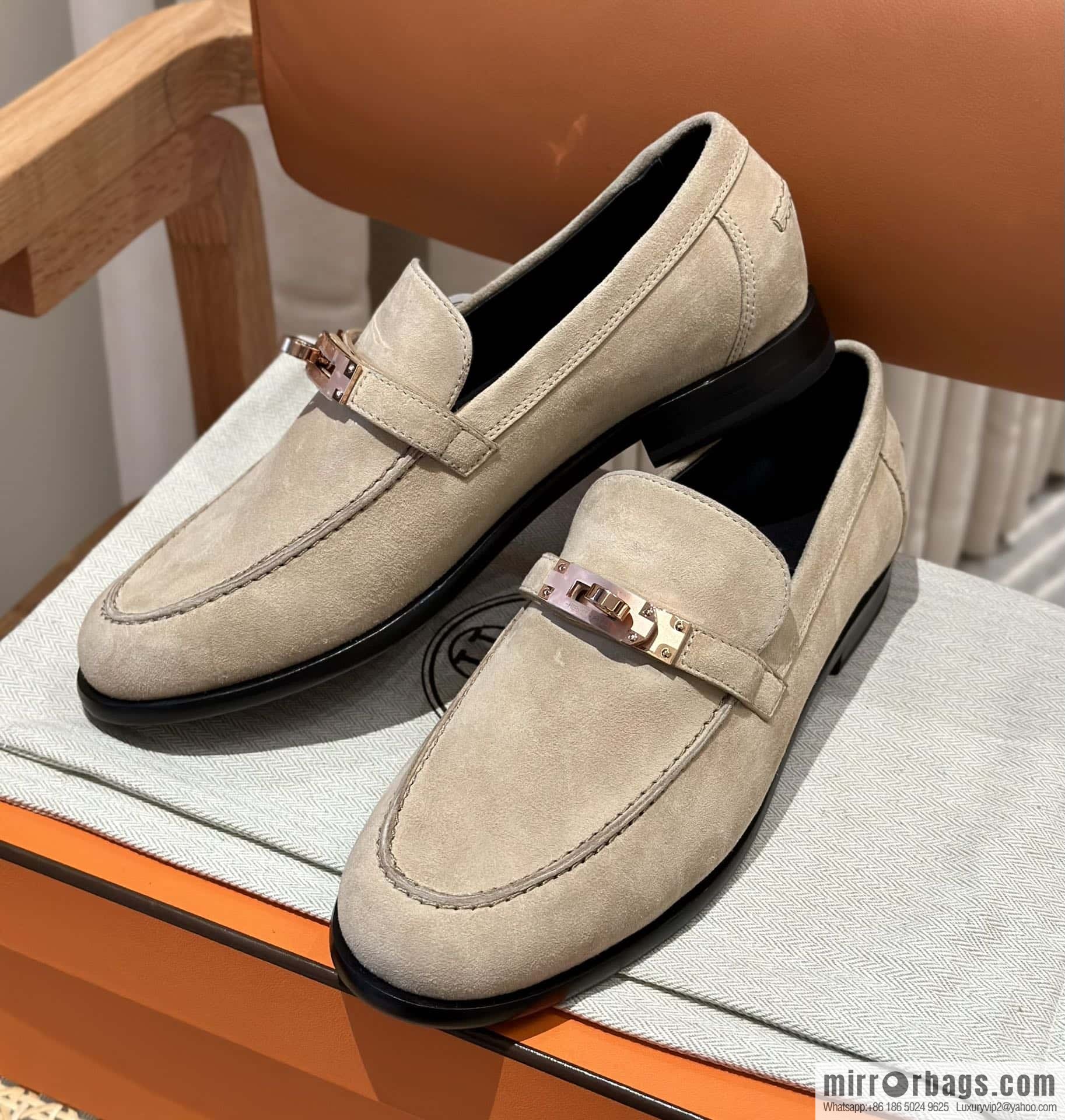 Hermès kelly buckle loafers