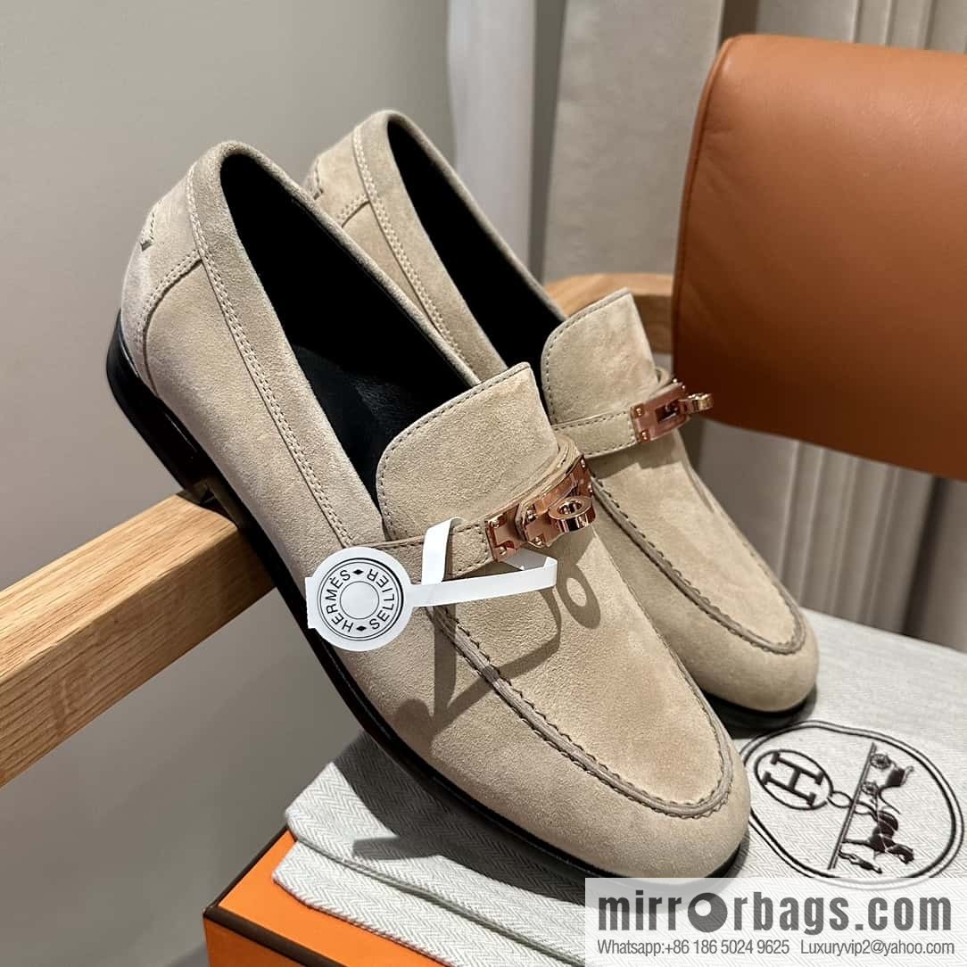 Hermès kelly buckle loafers